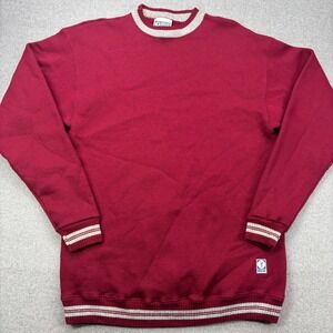 Vintage 80s Discus Athletic Burgundy Crewneck Sweatshirt Mens M Made in USA